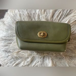 Coach Turnlock Flare Belt Bag in Khaki Green